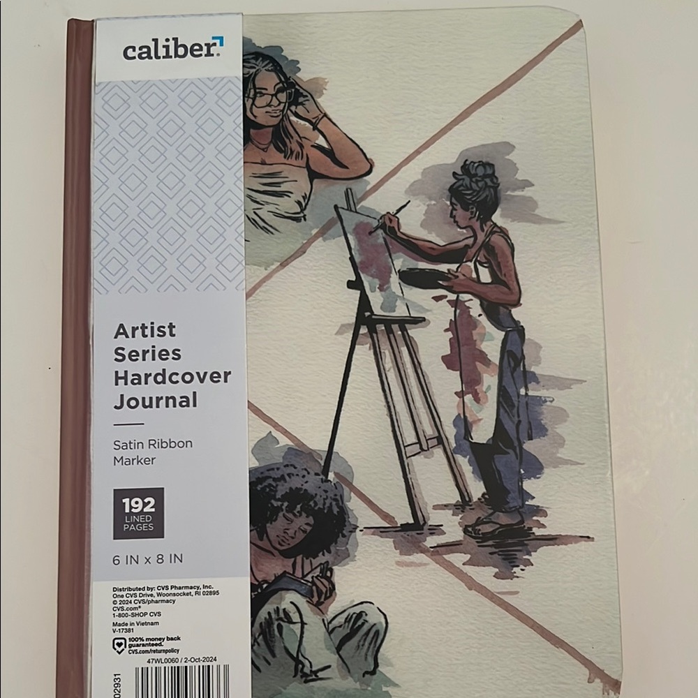 Caliber artist series lined hardcover journal 6x8” 192 pg makayla huerta
